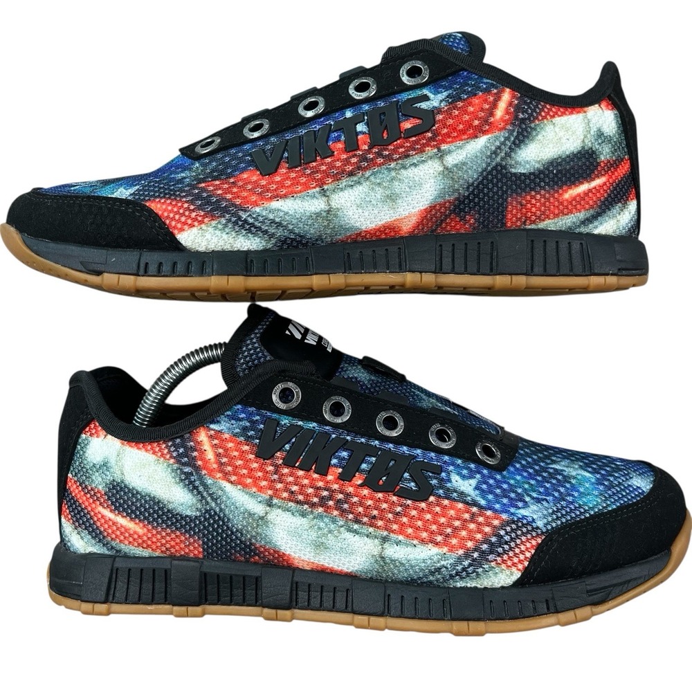 Viktos Shoes Core 2 Tactical Trainer Apollo Red White Blue Flag Men's Size 8 New